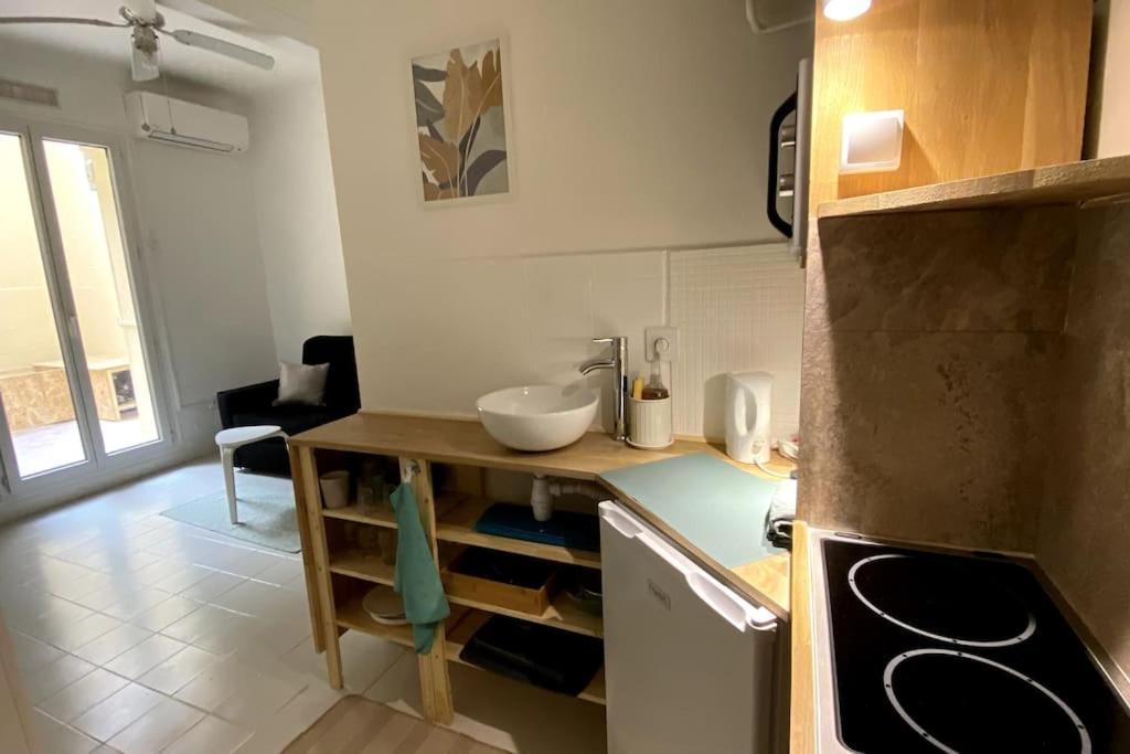 Studio "Les Cactus" Avec Terrasse A 5 Min A Pied De La Plage นีซ ภายนอก รูปภาพ